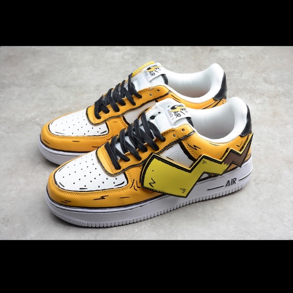 ❌SOLD OUT❌ Custom Pikachu AirForces - Picture 1 of 5